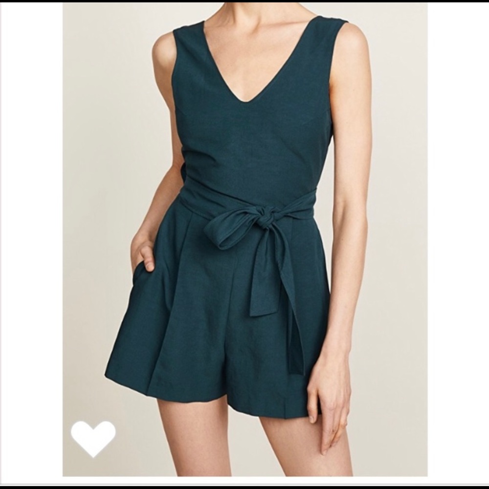 Gorgeous Club Monaco Forest Green Romper